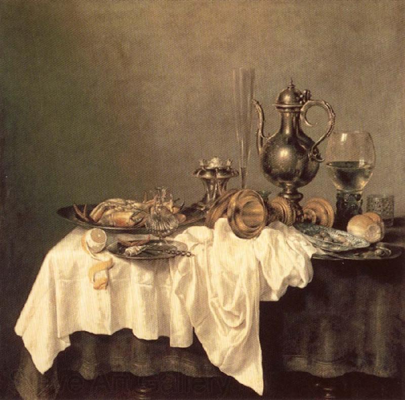 HEDA, Willem Claesz. Breakfast of Crab France oil painting art